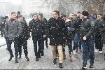 София -  Протест пред паметника на съветската армия (МОЧА) - масово изписване с графити в подкрепа на Украйна