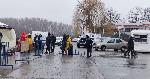 Румънска граница при Исакча - Бежанци от Украйна