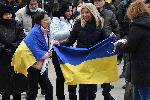София - Отбелязване на Трети март - Митинг за Украйна пред Президенството