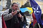 София - Отбелязване на Трети март - Митинг за Украйна пред Президенството