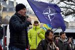 София - Отбелязване на Трети март - Митинг за Украйна пред Президенството
