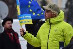 София - Отбелязване на Трети март - Митинг за Украйна пред Президенството