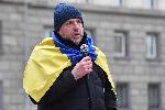 София - Отбелязване на Трети март - Митинг за Украйна пред Президенството