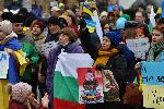 София - Отбелязване на Трети март - Митинг за Украйна пред Президенството