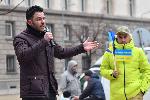 София - Отбелязване на Трети март - Митинг за Украйна пред Президенството