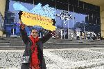 София - Протестираща рускиня срещу войната в Украйна