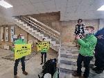 София - акция на Greenpeace в Министерство на енергетиката