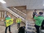 София - акция на Greenpeace в Министерство на енергетиката