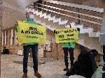 София - акция на Greenpeace в Министерство на енергетиката