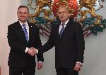 Румен Радев се срещна с полския Президент Анджей Дуда