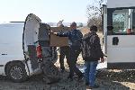 Румъния - граничен пункт Исакча - Орловка - помощи за Украйна от Долни Чифлик, варненско