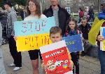 Бургас - протест в подкрепа на Украйна