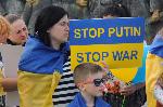 Бургас - протест в подкрепа на Украйна