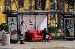 Бургас - Рекламна кампания на автобусна спирка - Диван