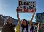 Бургас - Протест в подкрепа на Украйна