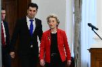 София - Среща на Кирил Петков с Урсула фон дер Лайен