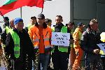 Благоевград - протест на пътни строители