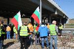 Благоевград - протест на пътни строители