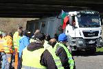 Благоевград - протест на пътни строители
