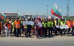 Бургас - протест на пътни строители