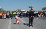 Бургас - протест на пътни строители