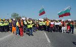 Бургас - протест на пътни строители
