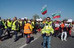 Бургас - протест на пътни строители