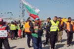 Бургас - протест на пътни строители