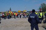 Бургас - протест на пътни строители