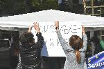 Нацианалният синдикат на работещите в здравеопазването протестират пред здравното министерство
