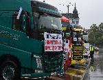 Варна - Протест на превозвачите.