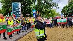 Протест пред министерството на транспорта