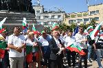 София - Парламент - Протест на Национално движение `Хан Кубрат` и на ДПС