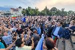 София - Парламент - Демонстрация в защита на правителството