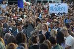 София - Демонстрация в подкрепа на правителството зад Парламента