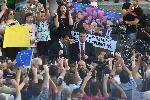 София - Парламент - Вот на недоверие - митинг в подкрепа на правителство