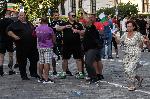 София - Парламент - Вот на недоверие - Симпатизанти на ГЕРБ, ДПС, ИТН и Възраждане празнуват успеха на вота