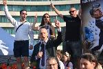 София - митинг в подкрепа на правителството 	
Демонстрация в подкрепа на правителството зад Парламента