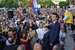 София - митинг в подкрепа на правителството 	
Демонстрация в подкрепа на правителството зад Парламента