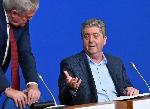 София - Пресконференция - АБВ - Георги Първанов - Румен Петков