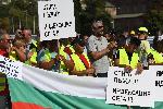София - Протест на пътни строители