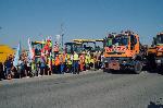 Бургас - Блокада на АМ Тракия - Пътни строители