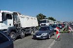 Бургас - Блокада на АМ Тракия - Пътни строители