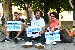 '' Демократична България'' организира протест пред президентството заради газовата политика на служебното правителство