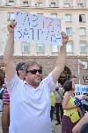 София - протест срещу газовата политика на служебното правителство