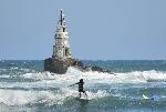 Ахтопол - бурно море - спорт - сърфисти