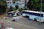 Бургас - Катастрофа с автобус със мигранти - загинали полицаи
