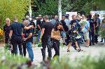 Поклонение пред телата на загиналите полицаи Йордан Илиев и Атанас Градев в Бургас