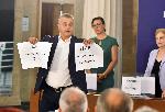 София - ЦИК - Теглене на номерата на партиите - Скандал - Юлиян Ангелов