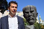 София - Кирил Петков - Полагане на цветя на паметника на Стефан Стамболов